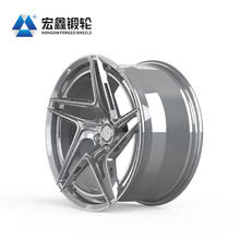 宏鑫锻轮 汽车锻造轮毂P005亮浅枪灰9.5*20寸适用于特斯拉Y
