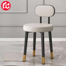 PLUS会员：巧纳美 家用餐桌椅纯灰QNM8035-GY