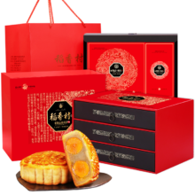 plus会员:稻香村 月饼礼盒1000g 含蛋黄莲蓉五仁 福瑞礼*2件