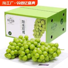 5斤8-10g彩箱 阳光玫瑰晴王葡萄