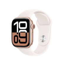 11号9点：Apple/苹果 Watch Series 10 智能手表 GPS款 42毫米 玫瑰金色 铝金属表带M/L