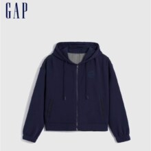 Gap女装冬季 新款LOGO拼接牛仔服夹克