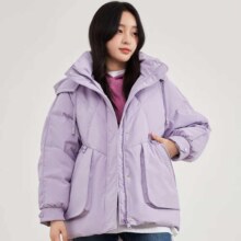 PLUS会员: 雪中飞 秋冬连帽女式韩版 休闲大口袋防风保暖外套