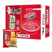 PLUS会员：康师傅 劲爽红烧/香辣牛肉面 24袋/箱