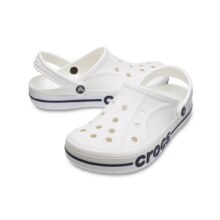 PLUS会员：卡骆驰 crocs 洞洞鞋 贝雅卡骆班轻便耐磨 一脚蹬 休闲鞋 白