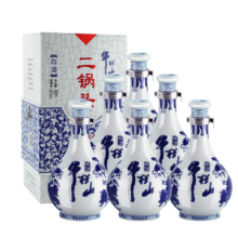 plus会员、需首购：牛栏山 二锅头青花瓷 清香型白酒 52度 500ml*6瓶 整箱装