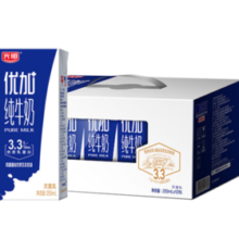 Bright 光明 牌优+纯牛奶 3.3克乳蛋白整箱250ml*12盒