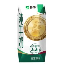 plus会员：蒙牛 纯牛奶利乐钻 200ml×24盒 *4件