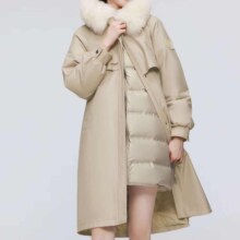 PLUS会员、需弹券：波司登 秋冬羽绒服女款 牛奶卡其7569