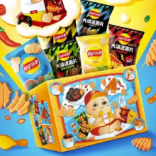 88VIP：Lay's/乐事 解压大波浪多口味薯片礼盒400g*1盒 *2件