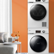 PLUS会员！Haier 海尔 EG100B129W+EHG100129W 热泵式洗烘套装 白色
