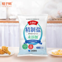 美康达精制盐 海盐未加碘 220g*12袋