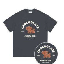 3日10点：i.t CHOCOOLATE 情侣款字母小狗烫画纯棉圆领短袖T恤