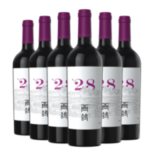西鸽酒庄N28马尔贝克干红葡萄酒750ml*6整箱装 宁夏贺兰山国产红酒宴请