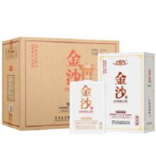 京东百亿补贴：金沙回沙酒 白 酒库版 53度 酱香型白酒 450ml*4瓶 整箱装