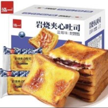 泓一 岩烧乳酪吐司 代餐零食点心 【蓝莓味】岩烧吐司 300g