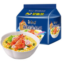 75%概率券、plus会员：康师傅 经典鲜虾鱼板面五连包98g*5
