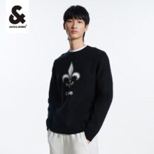 plus会员： JACK&JONES 冬潮流百搭针织衫合集 黑色