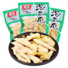 有友 泡椒凤爪 山椒味180g*3 分享装 追剧必备休闲零食小吃