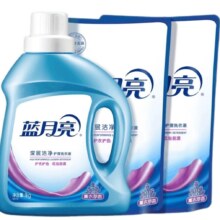 双11狂欢、再降价、PLUS会员：蓝月亮 深层洁净洗衣液 薰衣草香家庭装 10斤套装(3kg*1瓶 +500g*4袋)*3件