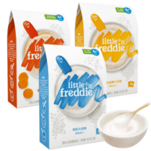 小皮（Little Freddie）米粉婴儿 有机高铁米粉婴儿6个月 宝宝辅食营养米糊 4到6月+ 原味香蕉胡萝卜米粉 480g