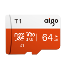 plus会员：爱国者 T1 Micro-SD存储卡 64GB（UHS-I、V30、U3、A1）