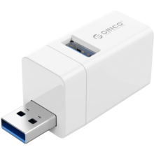 奥睿科（ORICO)USB3.0分线器扩展坞拓展坞hub 三合一一拖三转换器 直插式笔记本接口转换头迷你MINI-U32