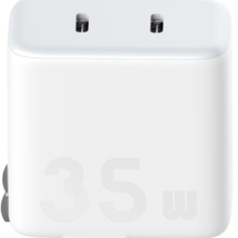 ZMI35W双口充电器氮化镓充双口兼容可折叠PD20W/18W苹果快充头适用于iPhone15/16promax/14/13 白