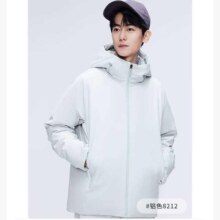 20点、PLUS会员：波司登 B30144345 鹅绒中厚连帽90绒羽绒服男