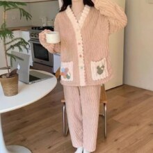 唐狮集团 DESSO秋冬睡衣舒适清新可爱保暖家居服