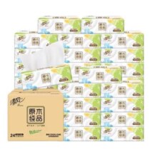 再降价：Breeze 清风 原木纯品 抽纸 3层100抽24包*4件