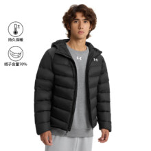 微信小程序：安德玛（UNDERARMOUR）Core 男子 连帽 短款鸭绒羽绒服