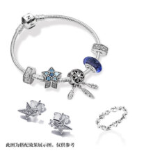 潘多拉（PANDORA）星愿闪耀手链套装轻奢高级生日礼物送女友生日礼物 ZT0554 20cm