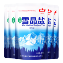 察尔汗雪晶盐湖盐品质食用盐 未加碘雪晶盐260g*60袋
