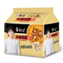 PLUS会员：康师傅 好汤系列 牛尾骨面425g*5袋