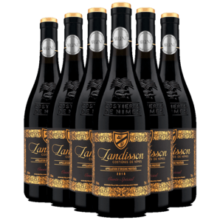 勆迪（LANGDI）法国原瓶进口红酒 AOP级14度私家珍藏干红葡萄酒 750ml*6瓶整箱