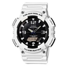 9日10点：CASIO 卡西欧 Analogue指针 STANDARD-MAN系列 男士太阳能腕表 AQ-S810WC-7A