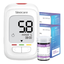 Sinocare 三诺 血糖检测仪脱氢酶低痛快速准确 优佳血糖仪(仪器+100支血糖试纸)24元（需领券）