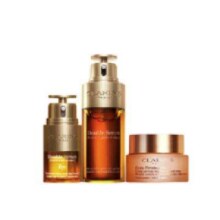 PLUS会员：CLARINS 娇韵诗 双萃75ml眼霜20ml晚霜50ml双萃30ml+精华水50ml+颈霜15ml+晚安霜45ml+日霜30ml+弹力乳液4ml