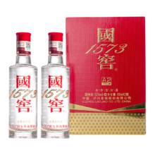 双11狂欢：泸州老窖国窖1573小酒版52度100ml 两瓶