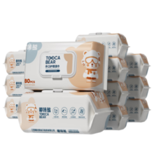 嘟咔熊湿巾 80抽*10包