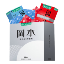 再补券、需凑单：冈本避孕套SKIN尽享超润滑超薄15片套套 *2件