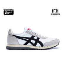 双11狂欢：Onitsuka Tiger 鬼塚虎 男女鞋休闲跑鞋 DUALIO 白色100