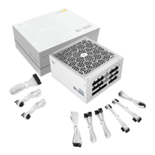 鑫谷（segotep）额定1000W 昆仑MU-1000G冰山版ATX3.0金牌全模组电源（全日系电容/风扇启停/白色定制线）