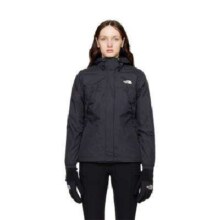 plus会员：THE NORTH FACE 北面 美版女款W ANTORA防风防水透气连帽冲锋衣夹克 JK3-黑色 S