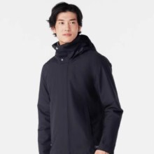 Plus:迪卡侬 冲锋衣防风防水可拆卸三合一夹克户外保暖登山服男款4394304