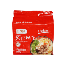 需首购、plus会员: 李老莫 河南烩面 羊肉香辣味 4连包 568g