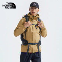 14日20点、PLUS会员：The North Face北面冲锋衣男户外防风防泼单层硬壳外套7QOH 卡其色/LK5 L