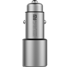京东百亿补贴:小米（MI）车载充电器快充版点烟器一拖二 QC3.0 双USB口输出36W