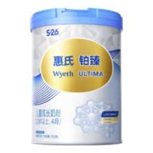 惠氏（Wyeth）进口儿童成长奶粉脑动力 铂臻4段（3岁以上）780g大罐